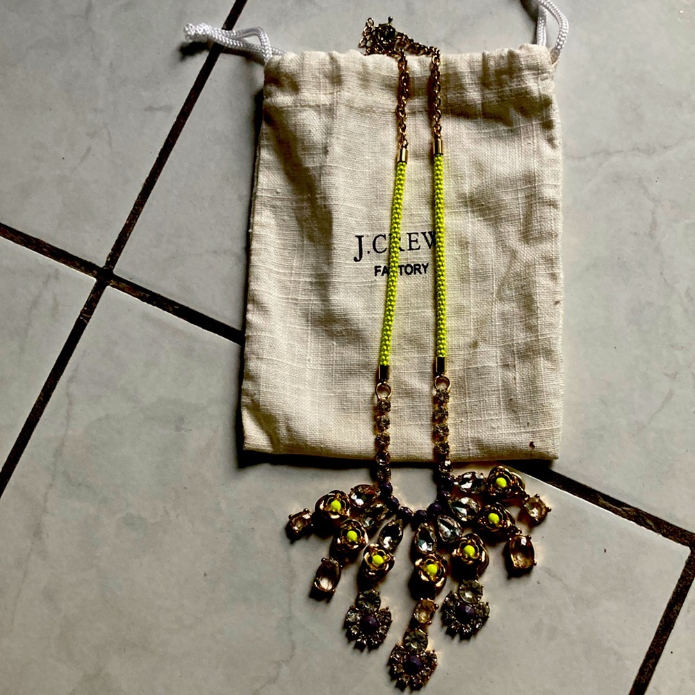 JCREW Factory Neon necklace READ